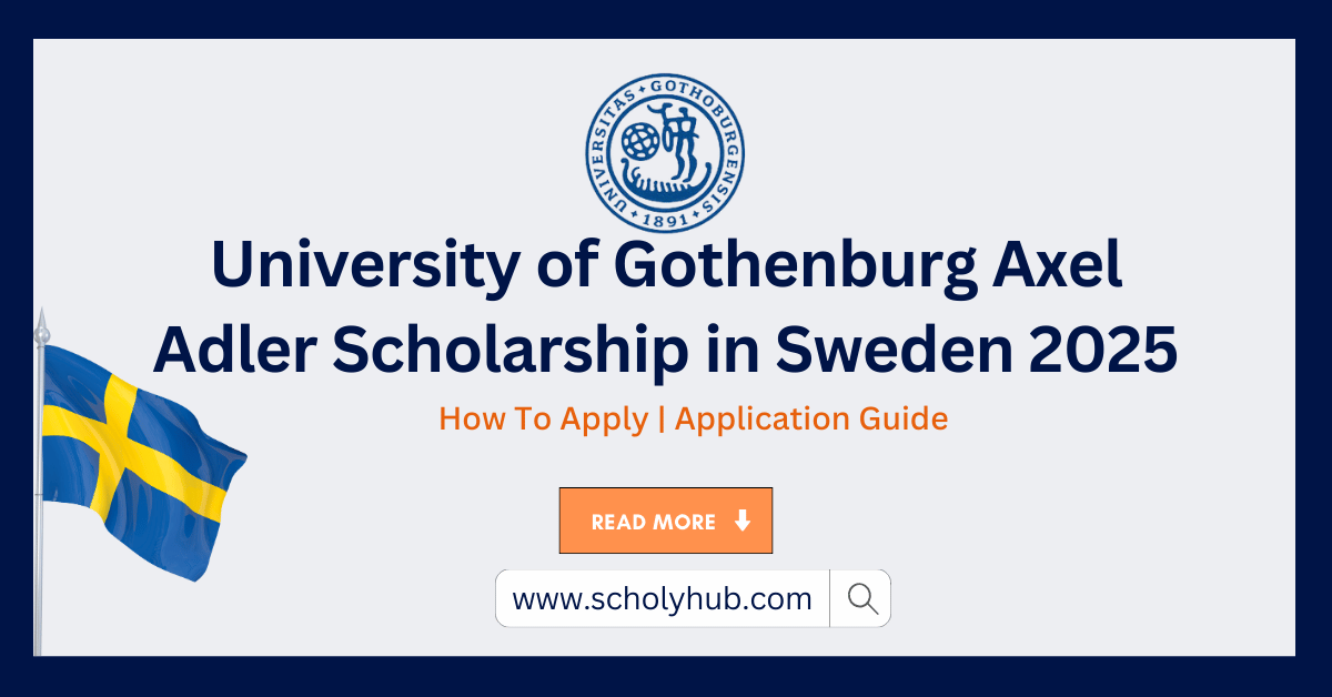 University of Gothenburg Axel Adler Scholarship in Sweden 2025 | ScholyHub