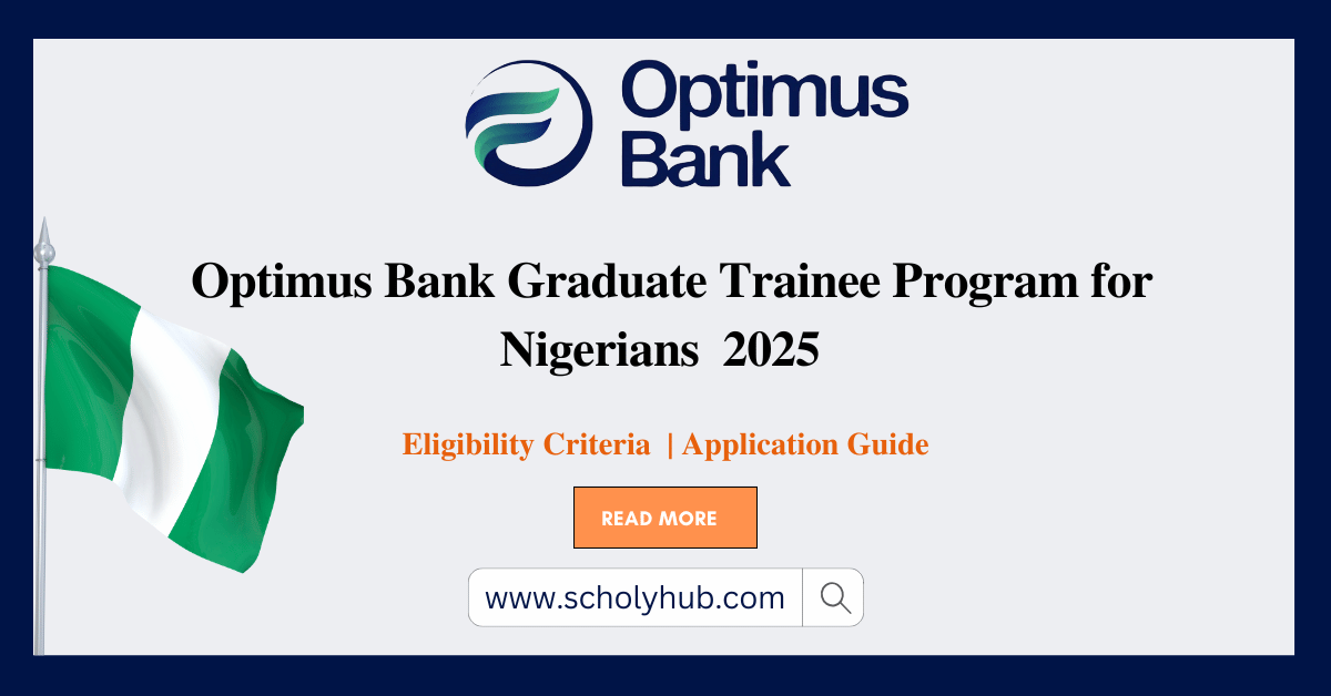 Optimus Bank Graduate Trainee Program for Nigerians | How to Apply