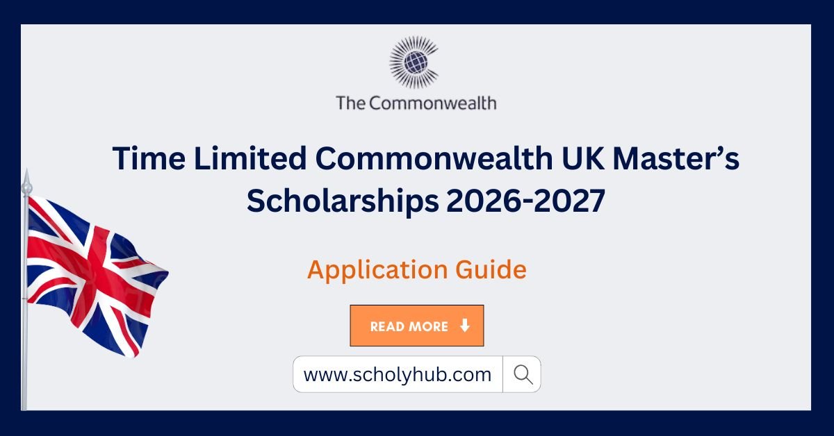 Time Limited Commonwealth UK Master’s Scholarships 2026-2027